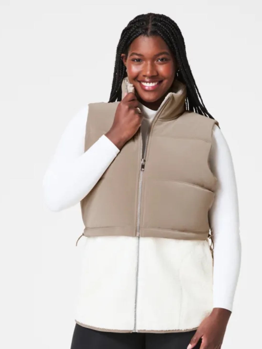NWT SPANX Velour & Luxe Fleece Vest